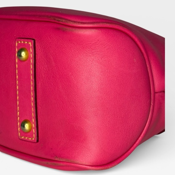 Dooney & Bourke Florentine Small Hobo Fuchsia Pink Leather - Picture 9 of 11